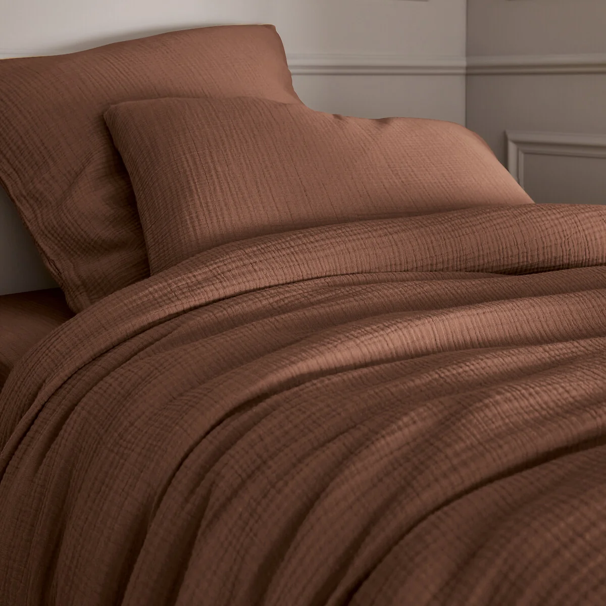 Yafa Organic Cotton Muslin 200 Thread Count Duvet Cover – image 2