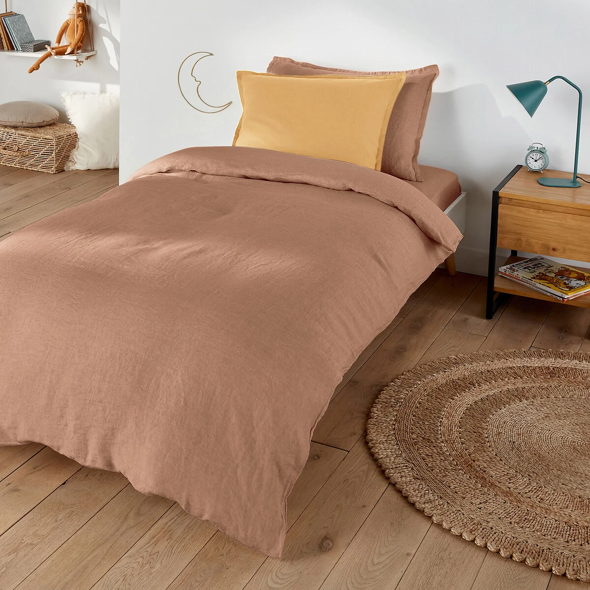 Linot Plain 100% Washed Linen Duvet Cover – image 1