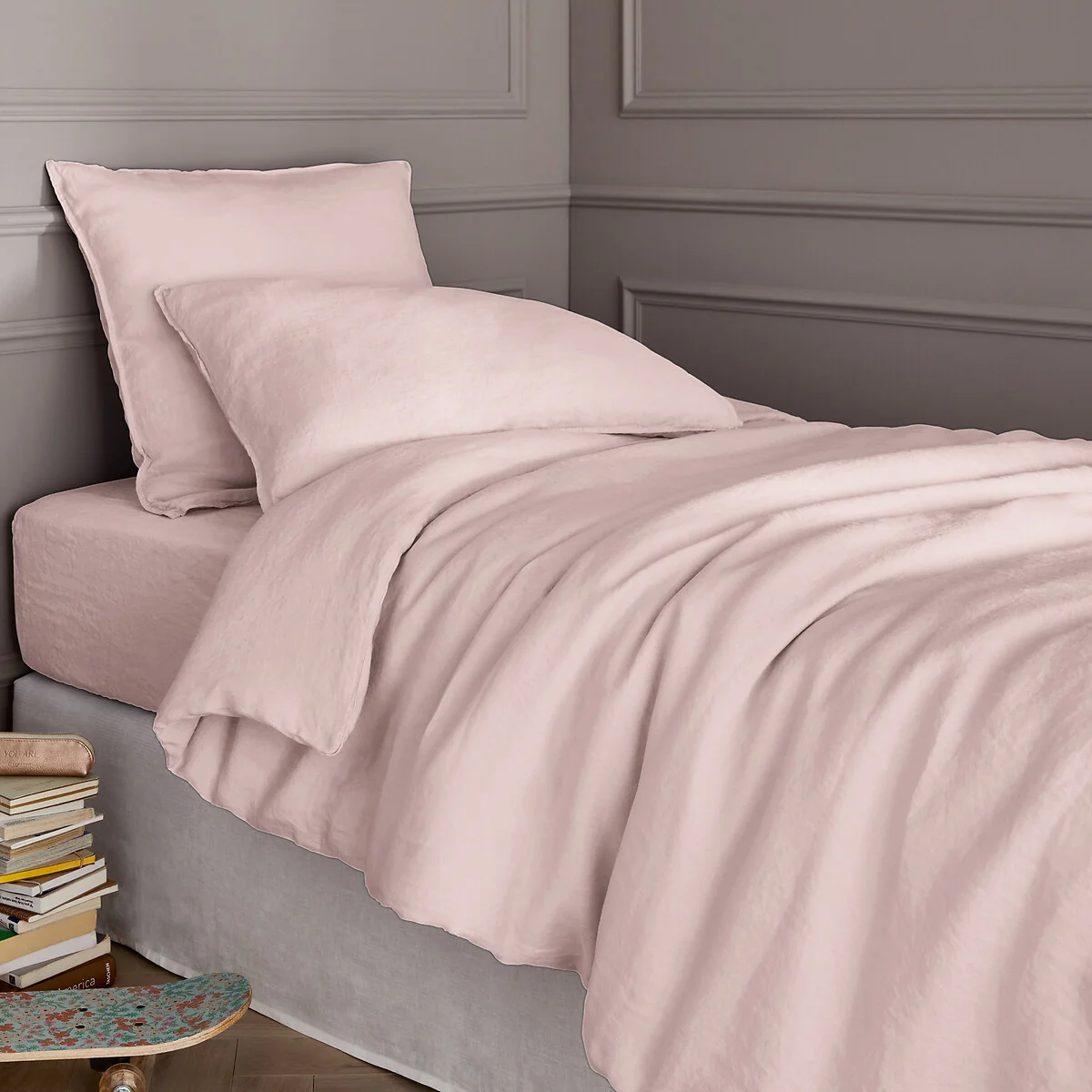 Elina 100% Washed Linen Duvet Cover – image 1
