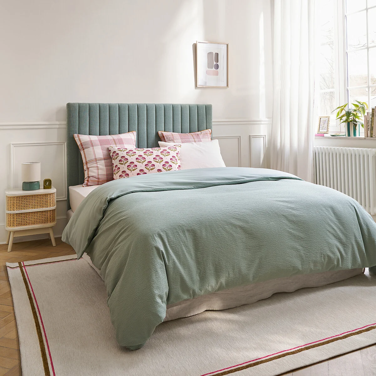 Seersucker Washed Cotton Duvet Cover – image 2