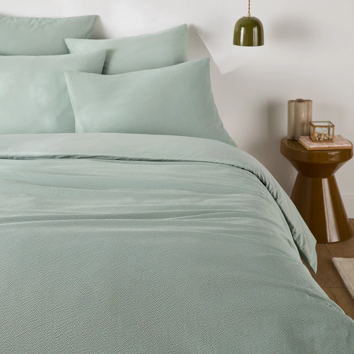 Seersucker Washed Cotton Duvet Cover – image 3