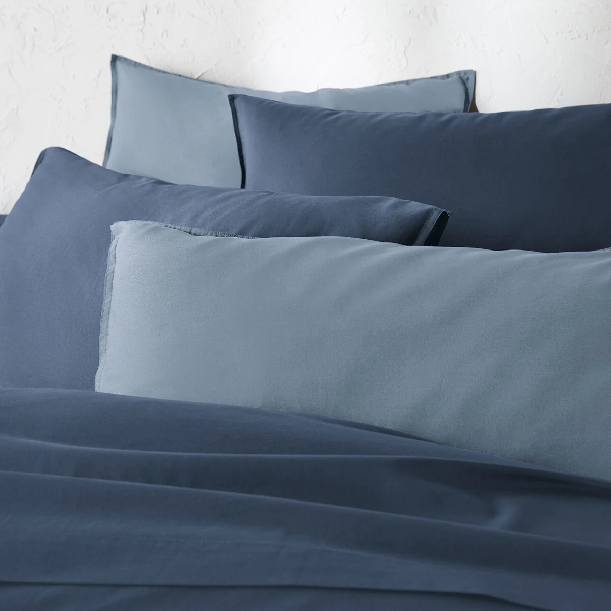 Scenario Plain 100% Washed Cotton Duvet Cover – image 3