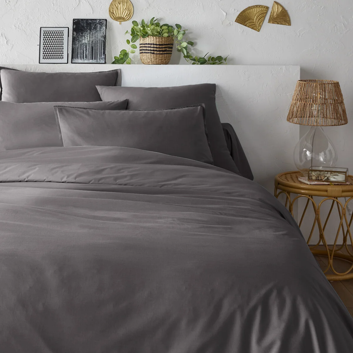 Scenario Plain Organic Cotton Percale Duvet Cover – image 2