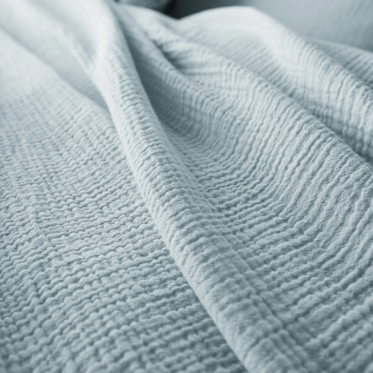 Kumla Plain 100% Cotton Muslin Duvet Cover – image 4
