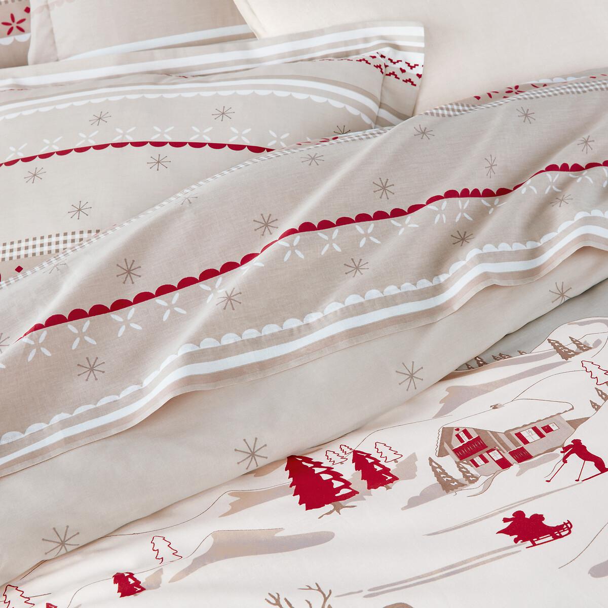 Tyrol Winter Print 100% Cotton Duvet Cover – image 2