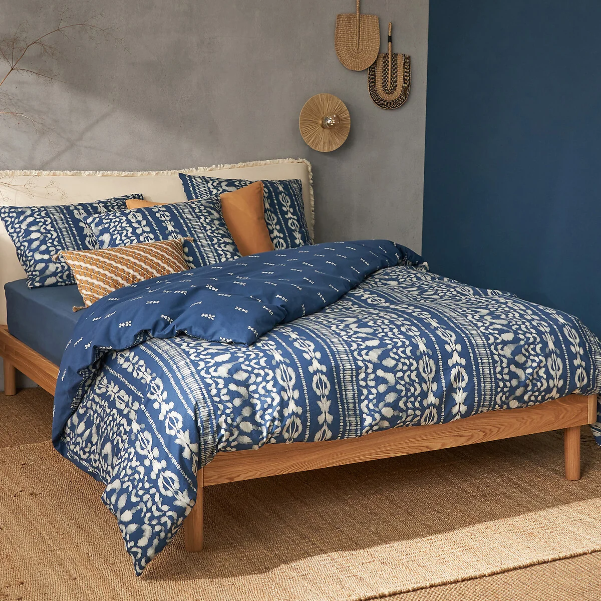 Tinta Ikat 100% Washed Cotton Duvet Cover – image 1
