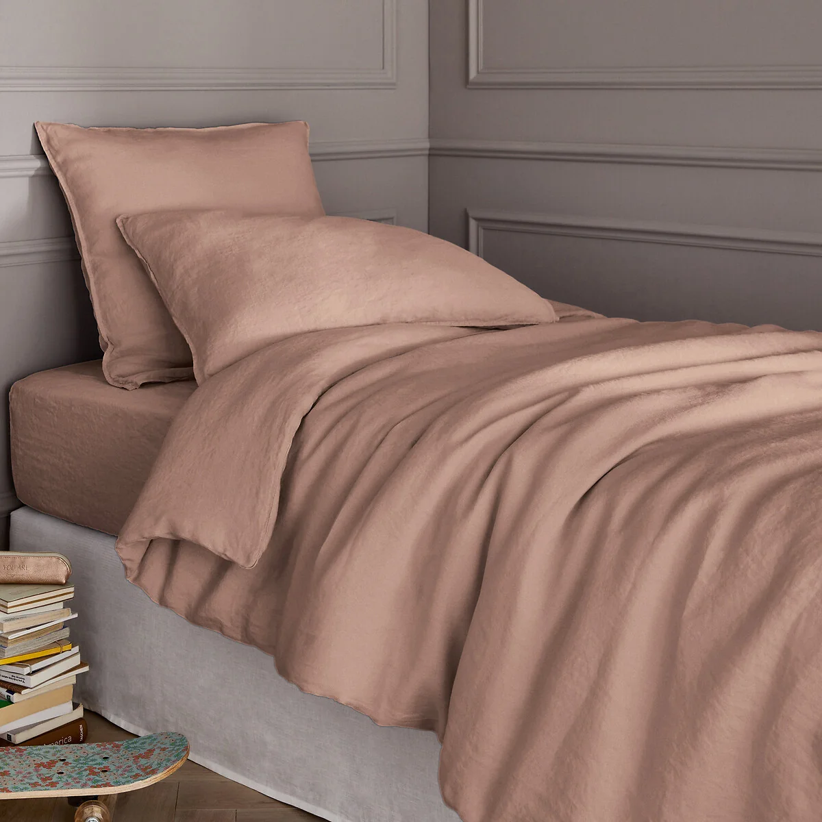 Elina 100% Washed Linen Duvet Cover – image 2