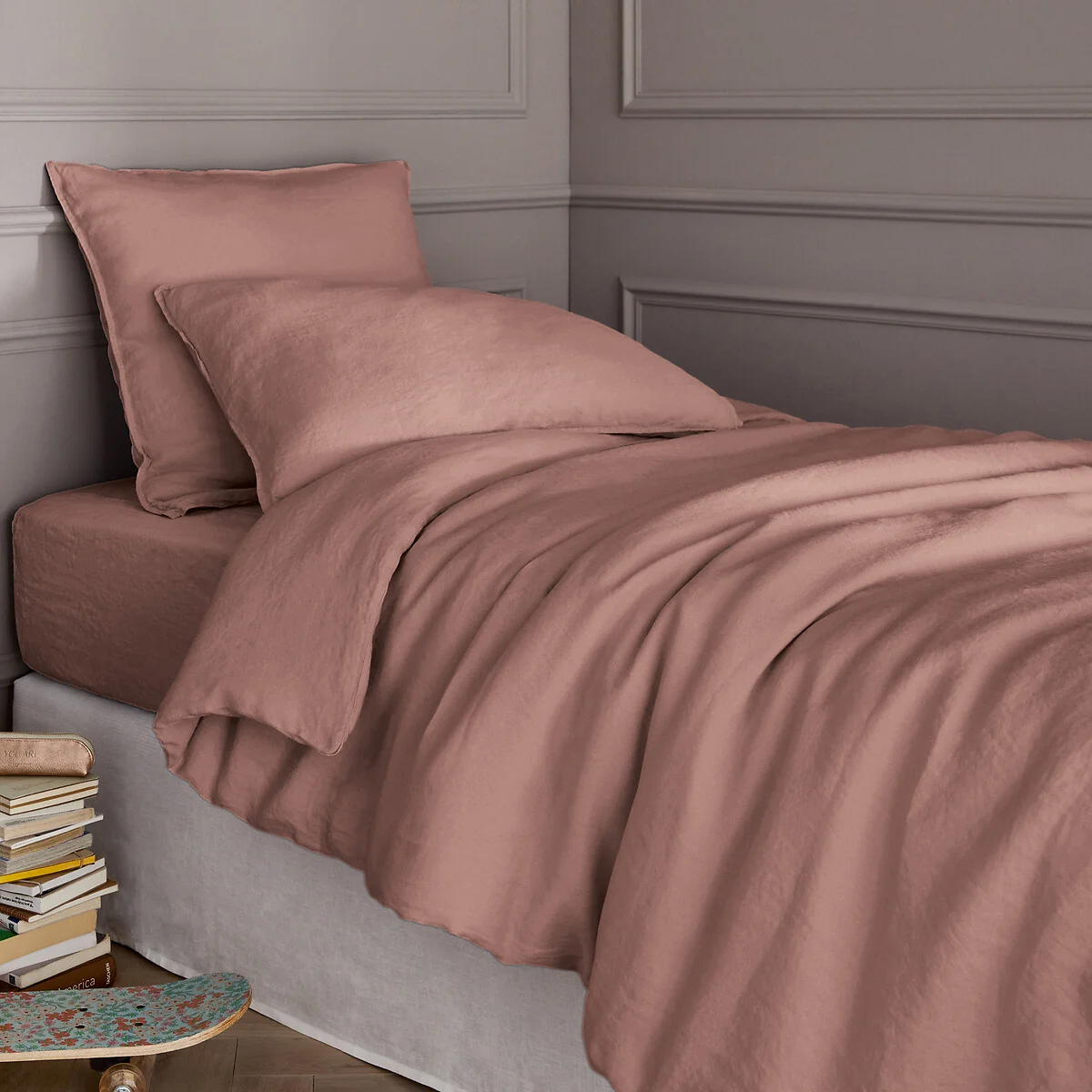 Elina 100% Washed Linen Duvet Cover – image 1