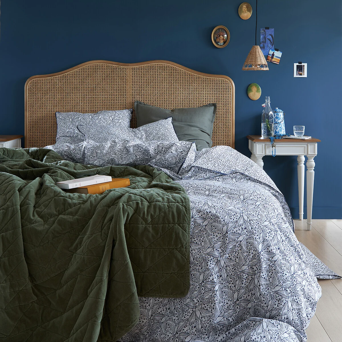 Leafbird Floral 100% Washed Cotton Duvet Cover – image 2