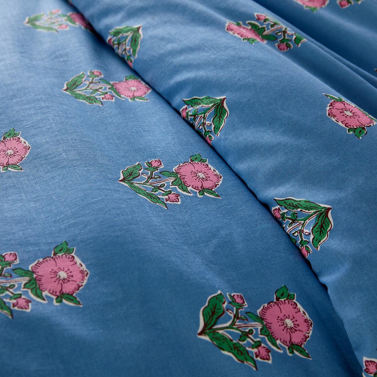 Alanis Floral Washed Linen & Cotton Duvet Cover – image 3