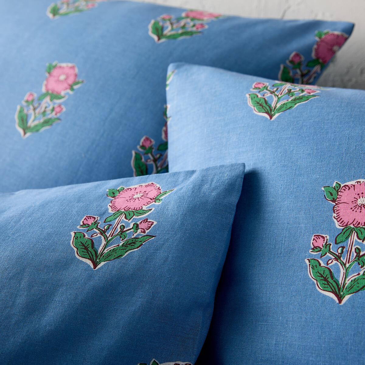 Alanis Floral Washed Linen & Cotton Duvet Cover – image 4