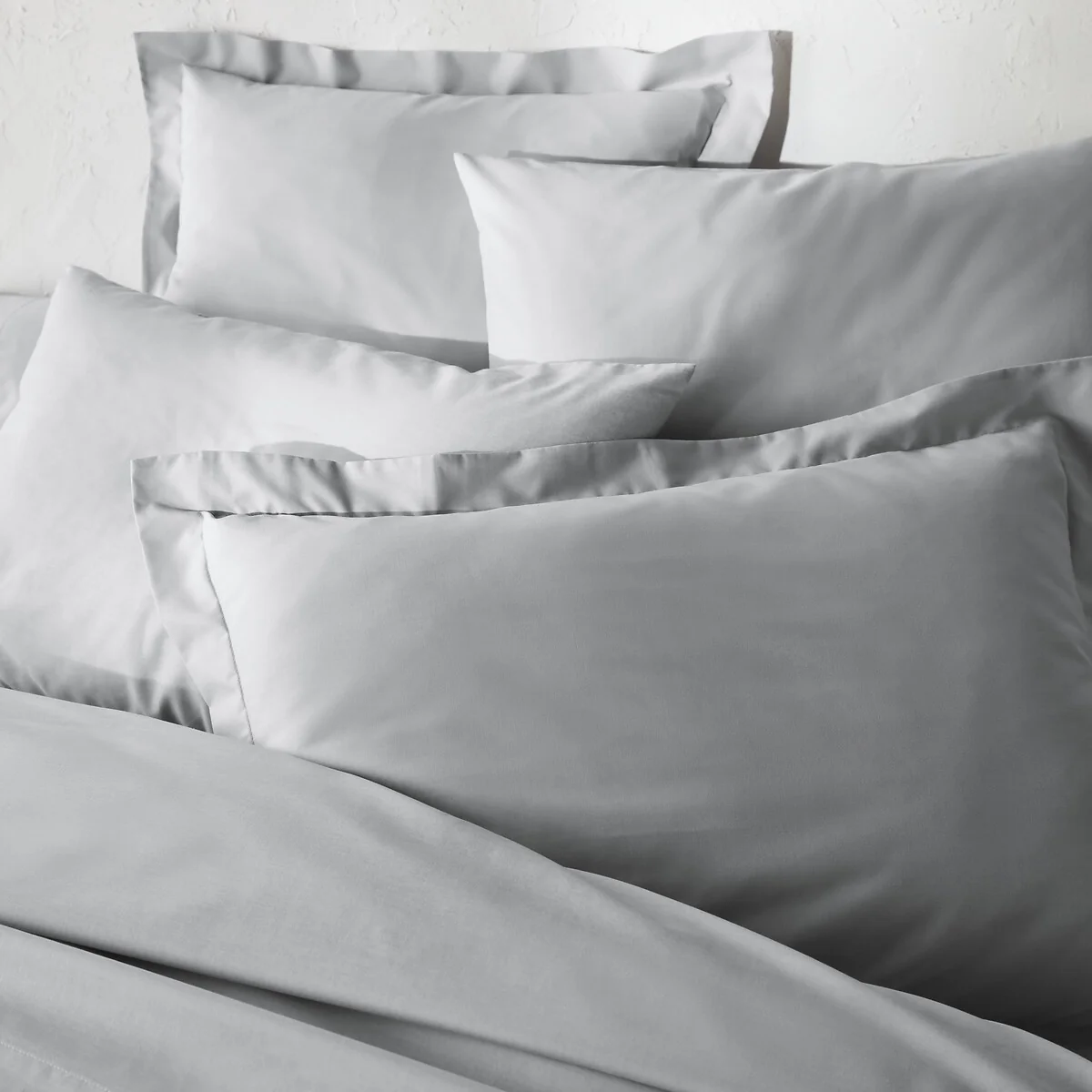 Scénario Plain 100% Cotton Zipped Duvet Cover – image 2