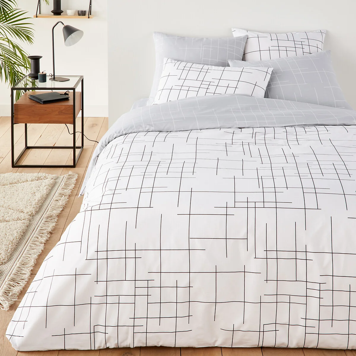 Charline 100% Cotton Reversible Duvet Cover – image 1