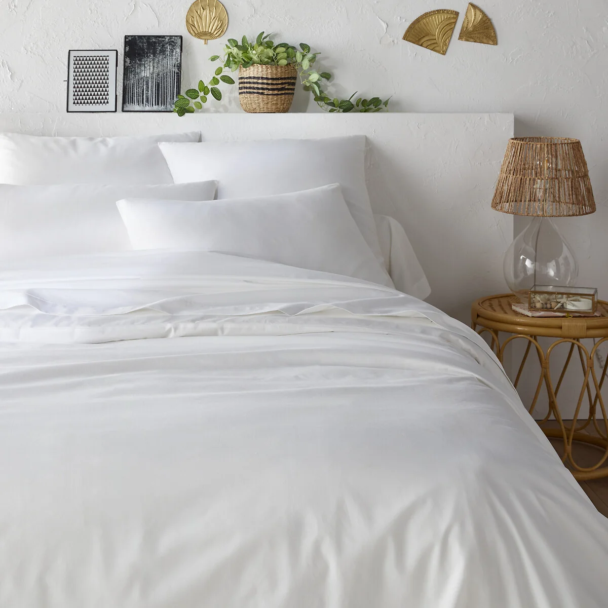 Scenario Plain Organic Cotton Percale Duvet Cover – image 1