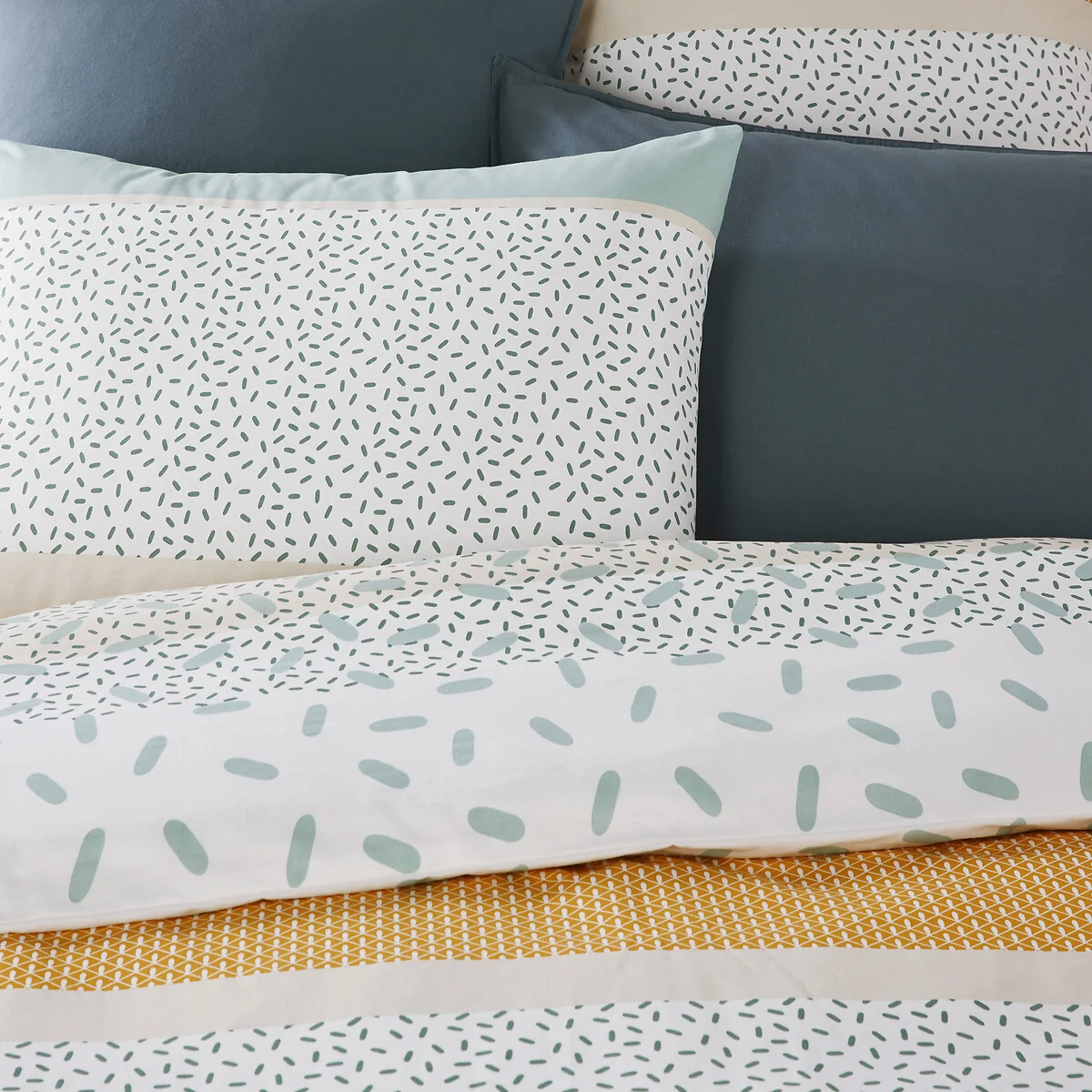 Happy Stripes and Spots 100% Cotton Duvet Cover – image 2