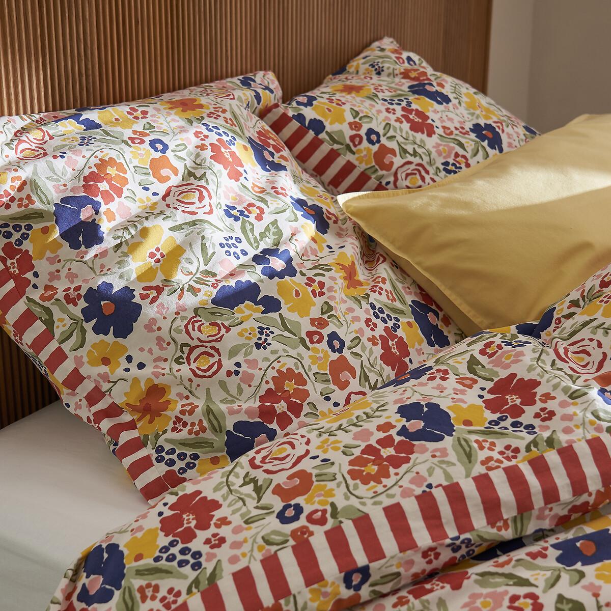 Misène Floral 100% Washed Cotton Duvet Cover – image 2