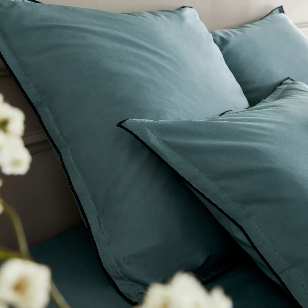 Washed Cotton Voile 400 Thread Count Duvet Cover – image 4