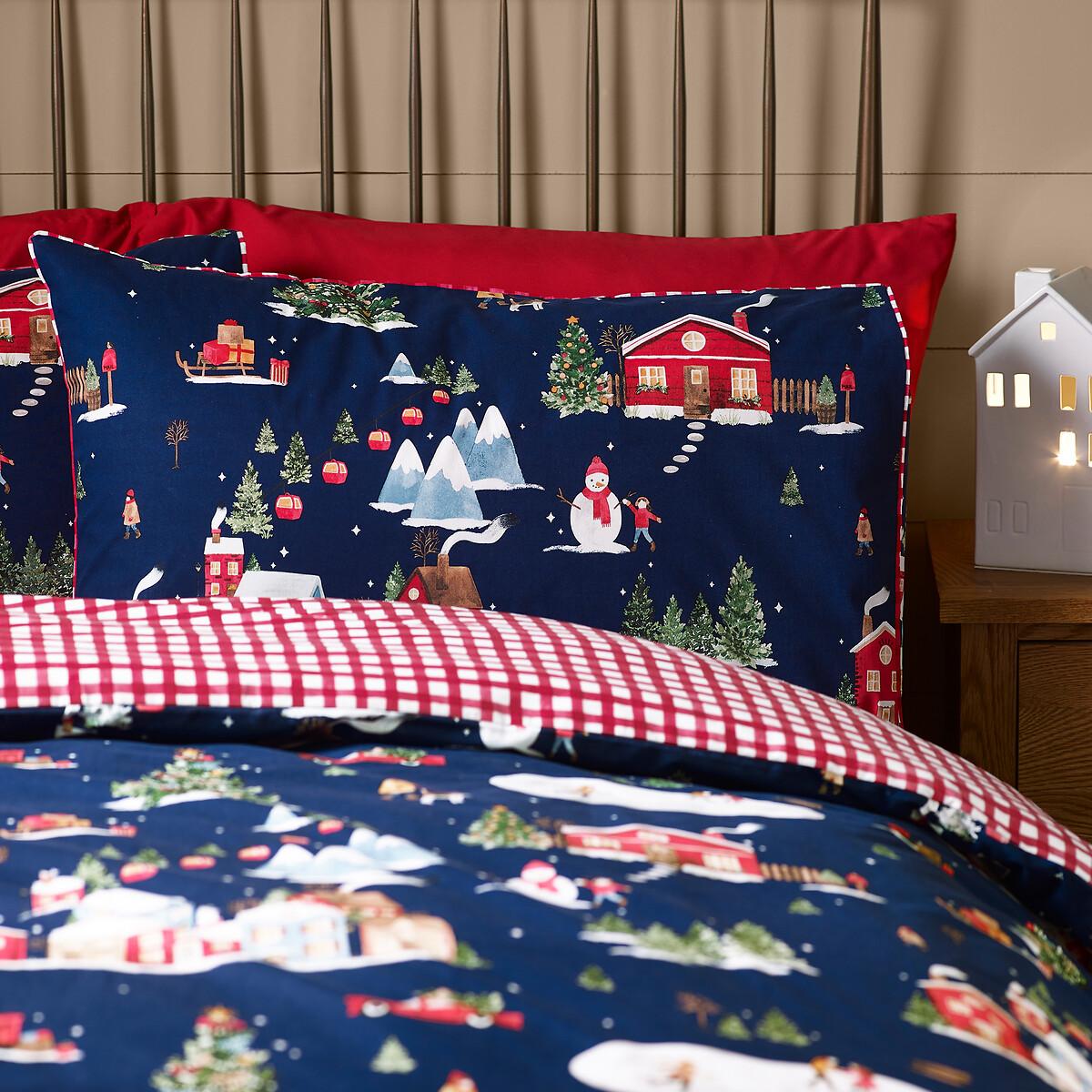 Christmas Ski Village Reversible Duvet Cover Set – image 4
