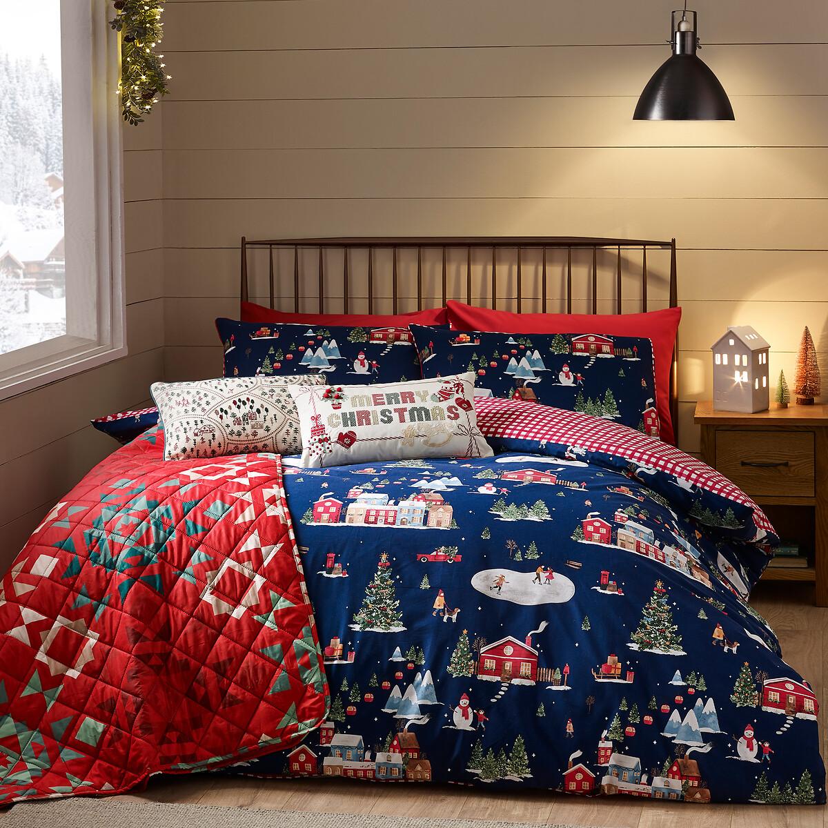 Christmas Ski Village Reversible Duvet Cover Set – image 6