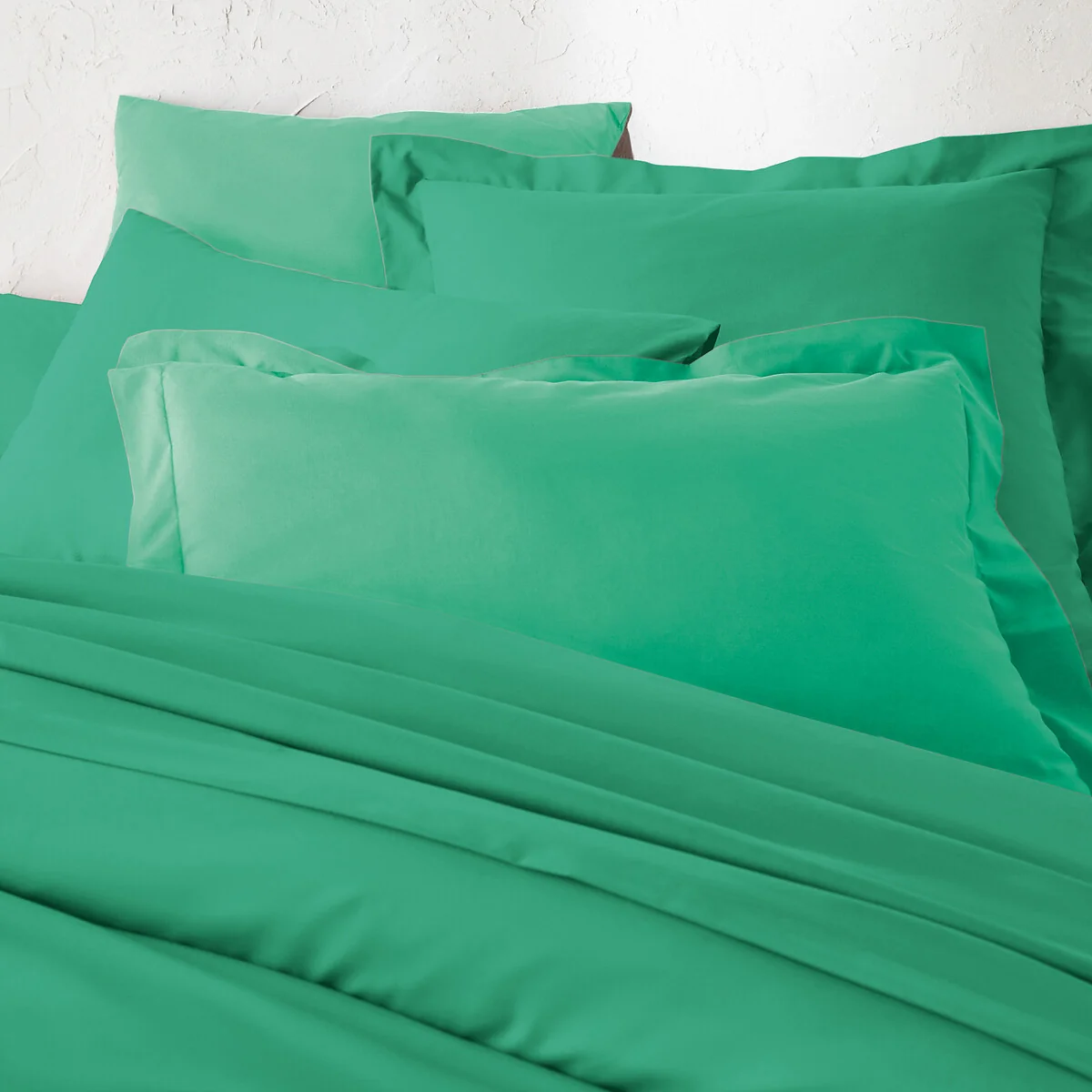 Scénario Plain 100% Cotton Zipped Duvet Cover – image 2