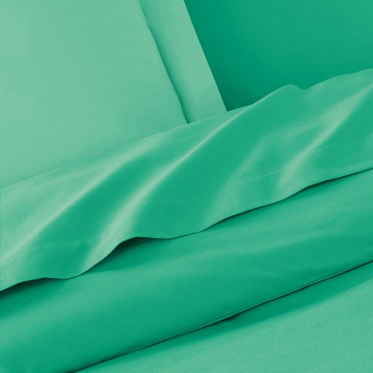 Scénario Plain 100% Cotton Zipped Duvet Cover – image 4