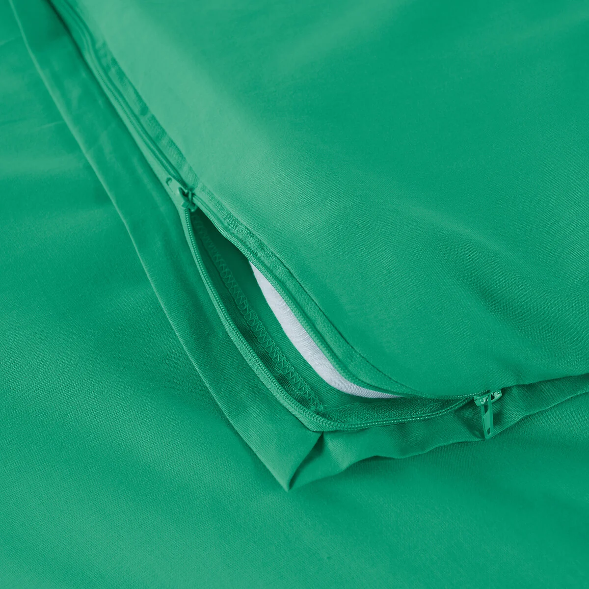 Scénario Plain 100% Cotton Zipped Duvet Cover – image 5