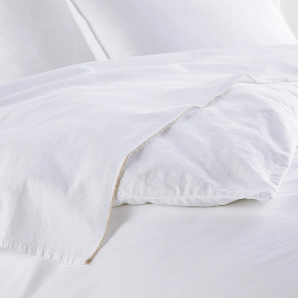 Lenza Organic Cotton Percale and Lyocell 200 Thread Count Duvet Cover – image 2