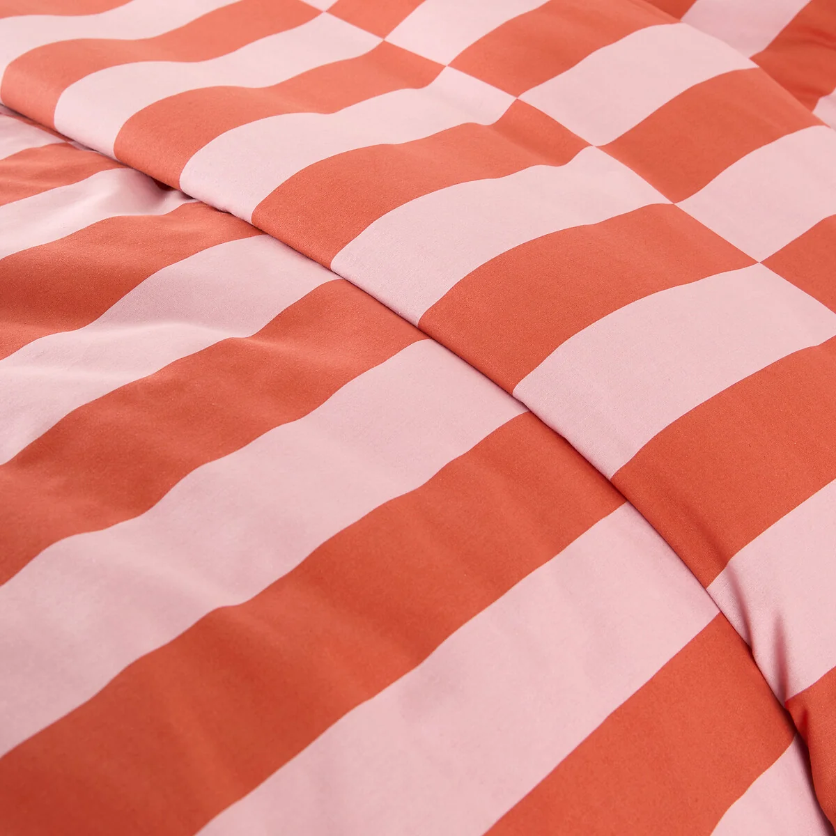 Tabaka Red 50% Recycled Cotton Duvet Cover – image 5