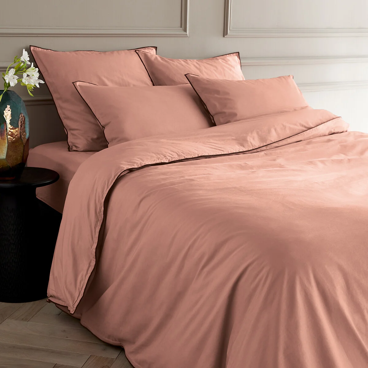 Washed Cotton Voile 400 Thread Count Duvet Cover – image 1