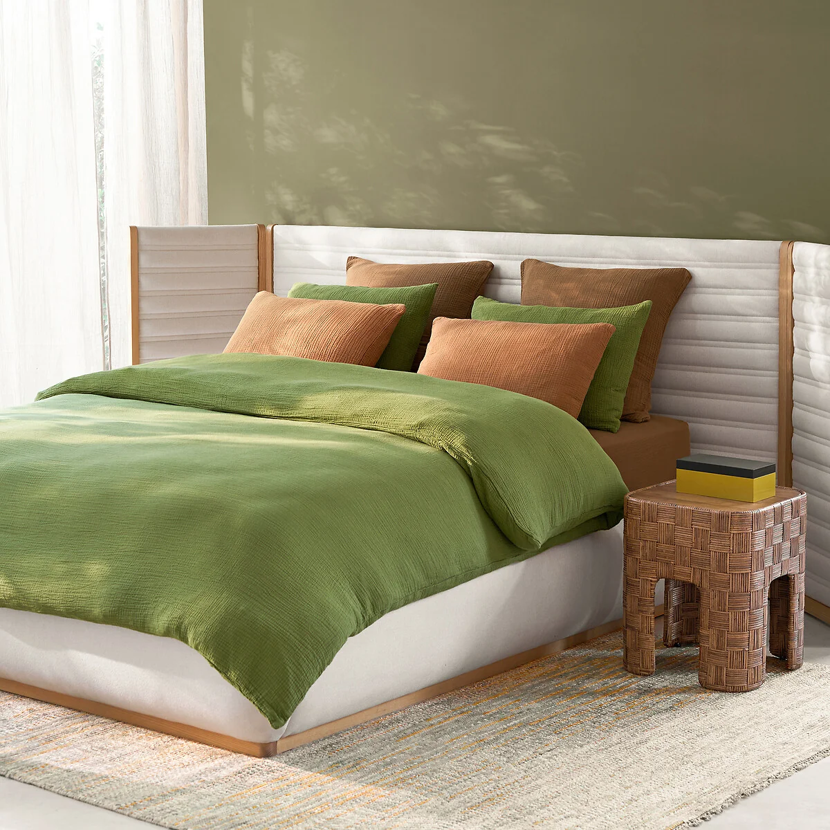 Yafa Organic Cotton Muslin Duvet Cover – image 2