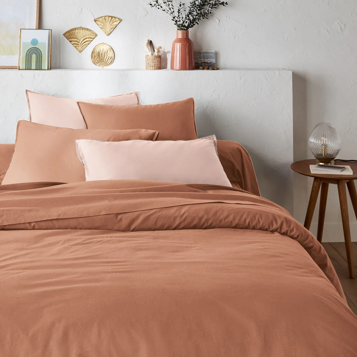 Scenario Plain 100% Washed Cotton Duvet Cover – image 1