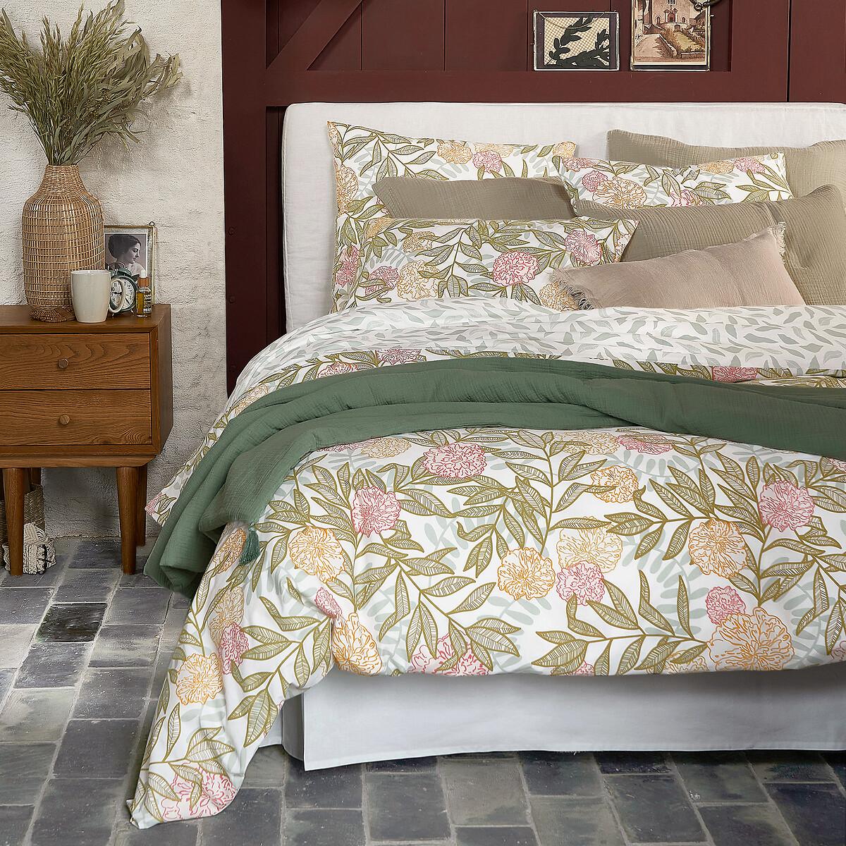 Dolce Floral 100% Cotton Percale 200 Thread Count Duvet Cover – image 3