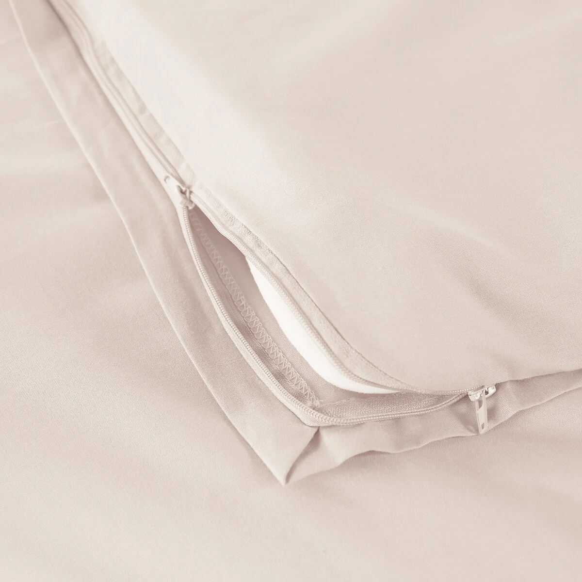 Scénario Plain 100% Cotton Zipped Duvet Cover – image 3