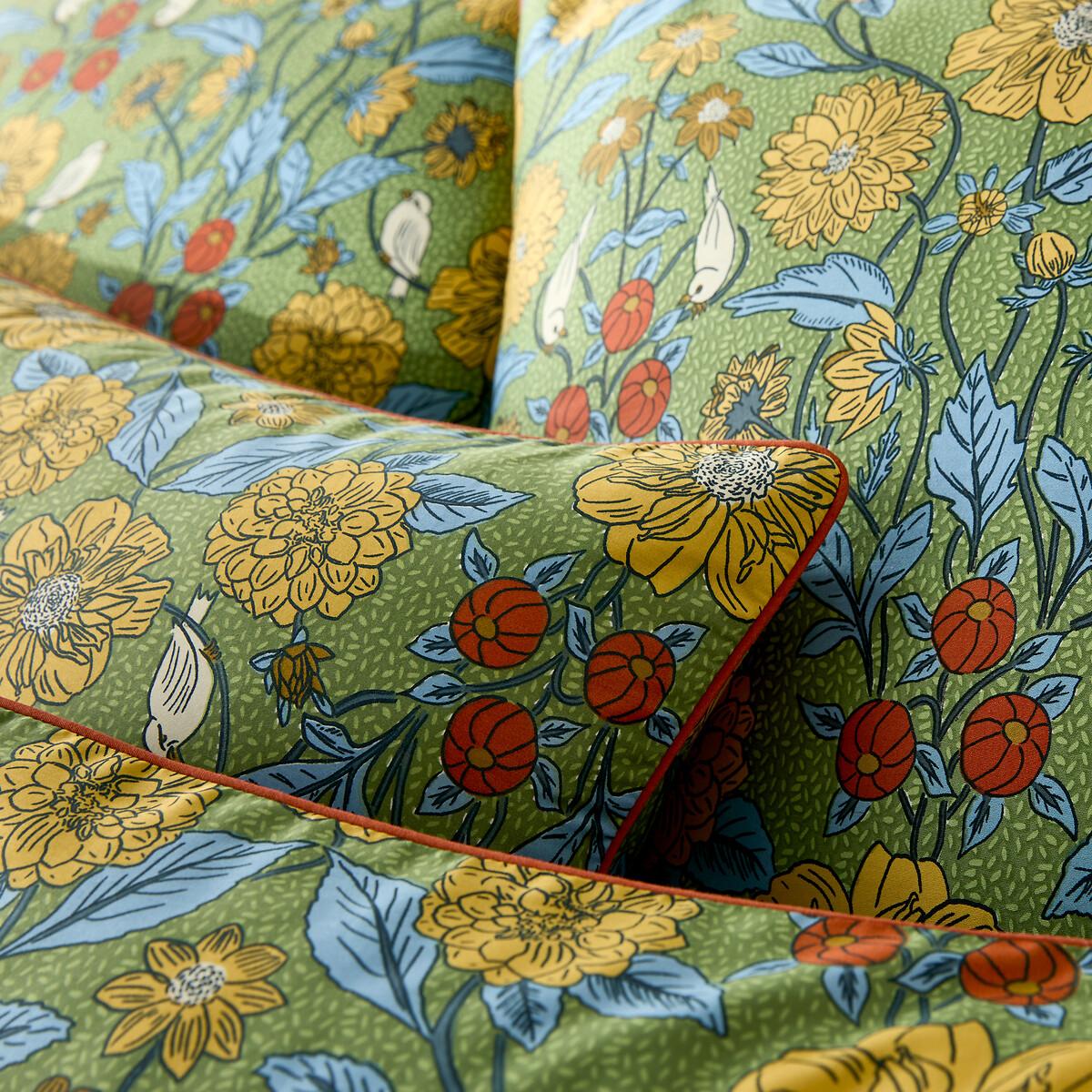 Johanna Floral 100% Cotton Satin 300 Thread Count Duvet Cover – image 4
