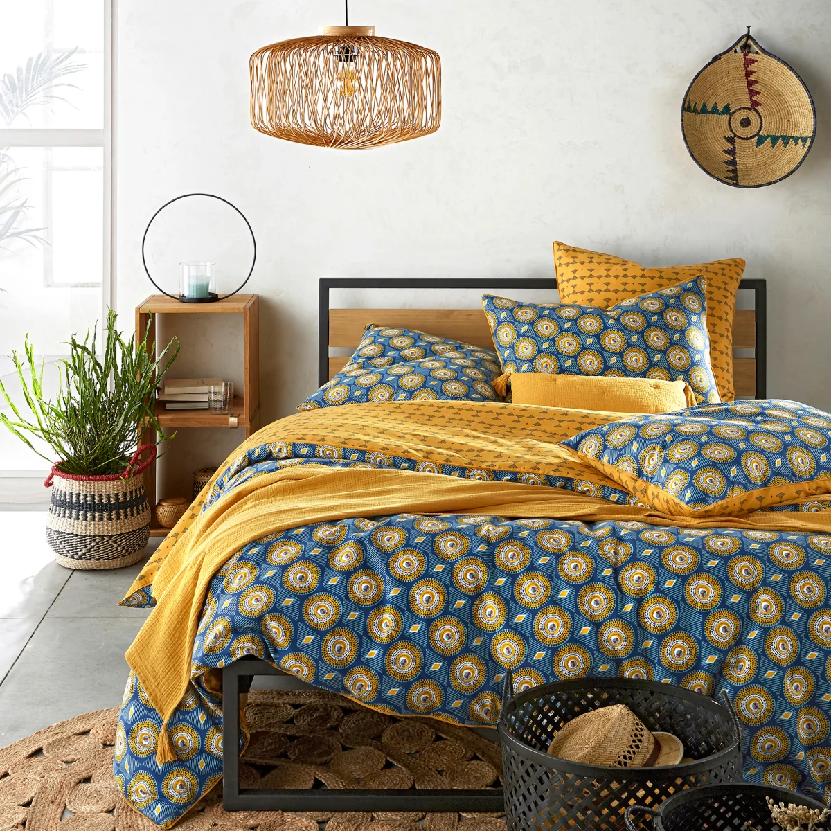 Wax Graphic 100% Cotton Duvet Cover – image 1