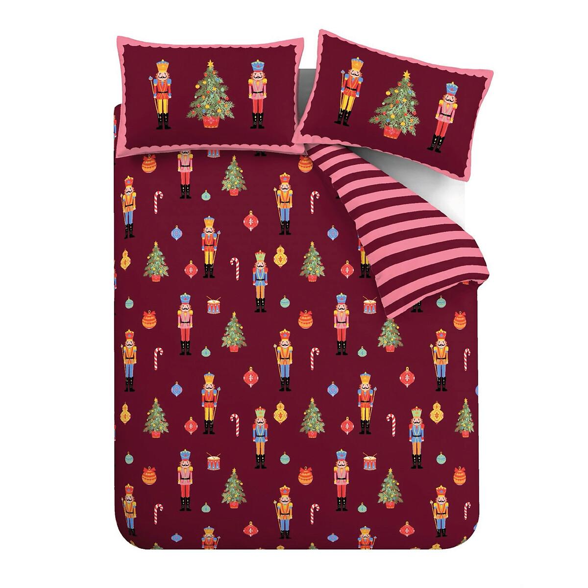 Christmas Nutcracker Stripe Reversible Duvet Cover Set – image 2