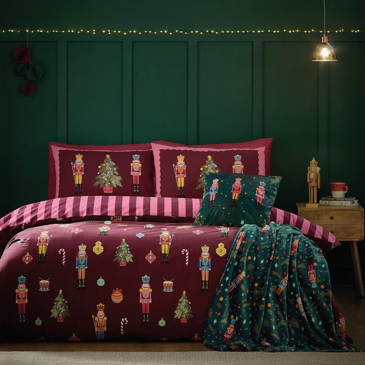 Christmas Nutcracker Stripe Reversible Duvet Cover Set – image 6