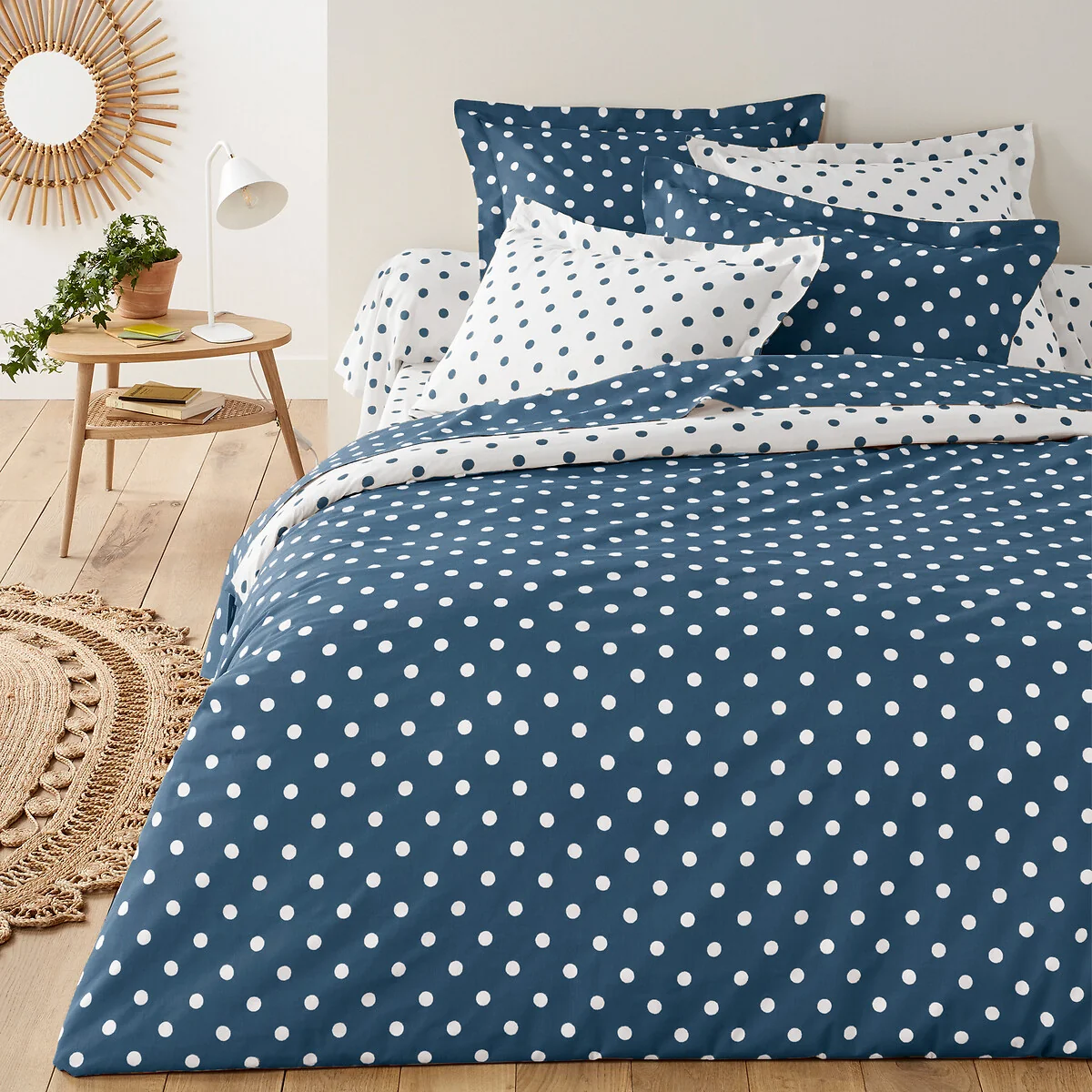 Clarisse Polka Dot Cotton Duvet Cover – image 1