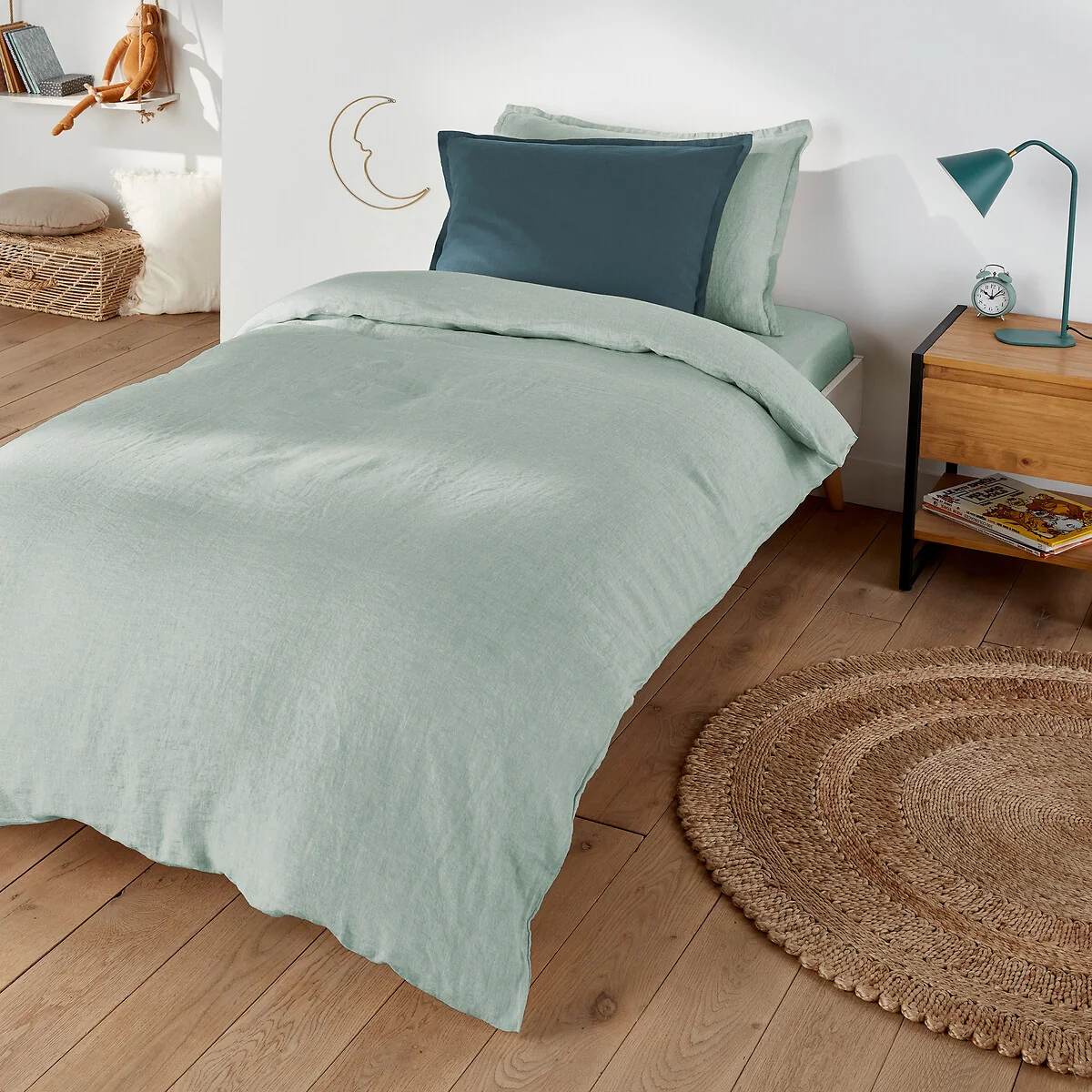 Linot Plain 100% Washed Linen Duvet Cover – image 1