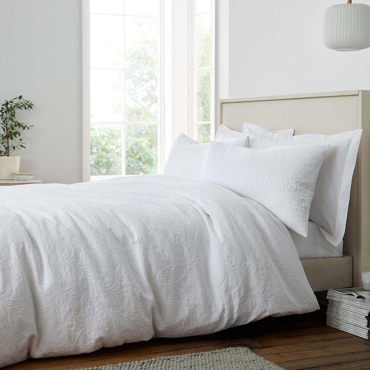 Fleur Matelassé Jacquard 200 Thread Count Cotton Duvet Cover Set – image 1