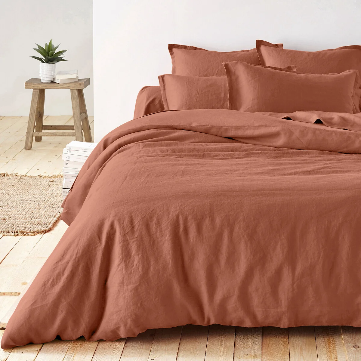 Linot Plain 100% Washed Linen Duvet Cover – image 1