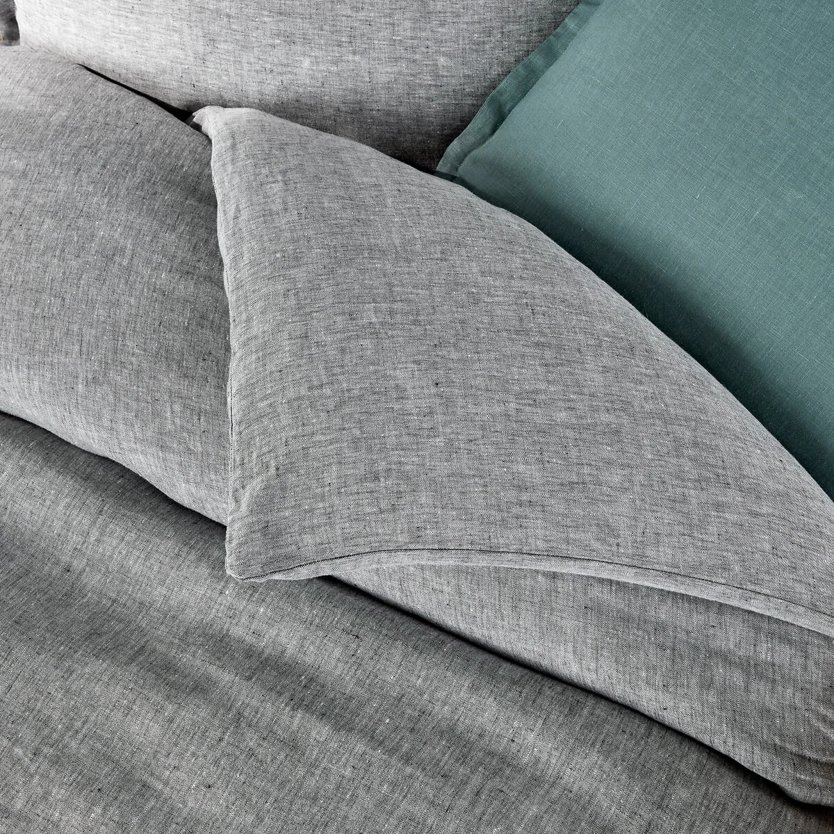Linot Plain 100% Washed Linen Duvet Cover – image 2