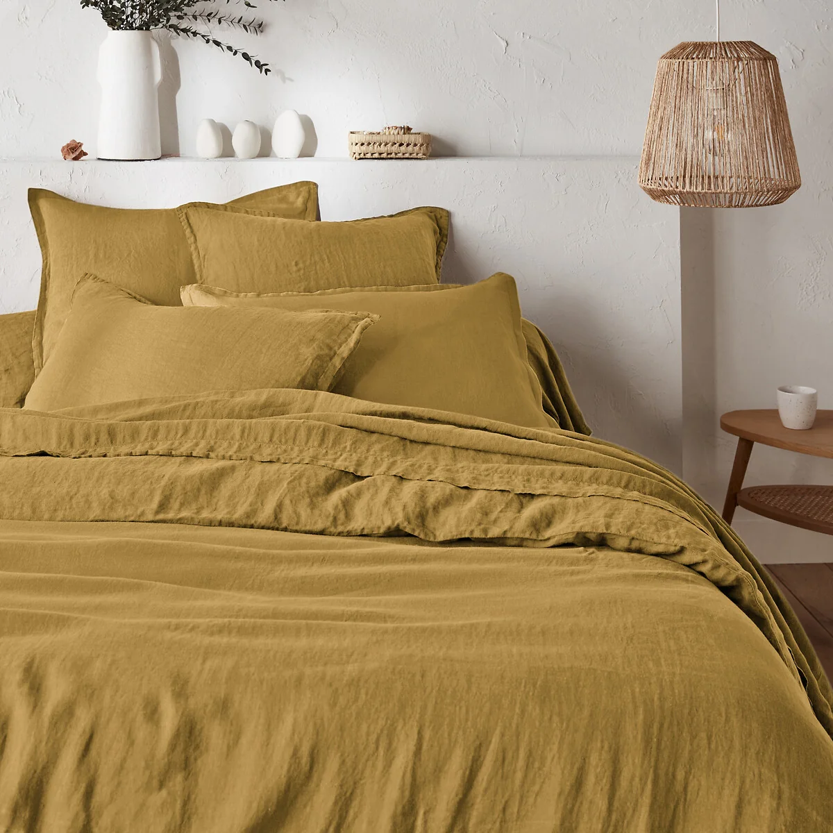 Linot Plain 100% Washed Linen Duvet Cover – image 1