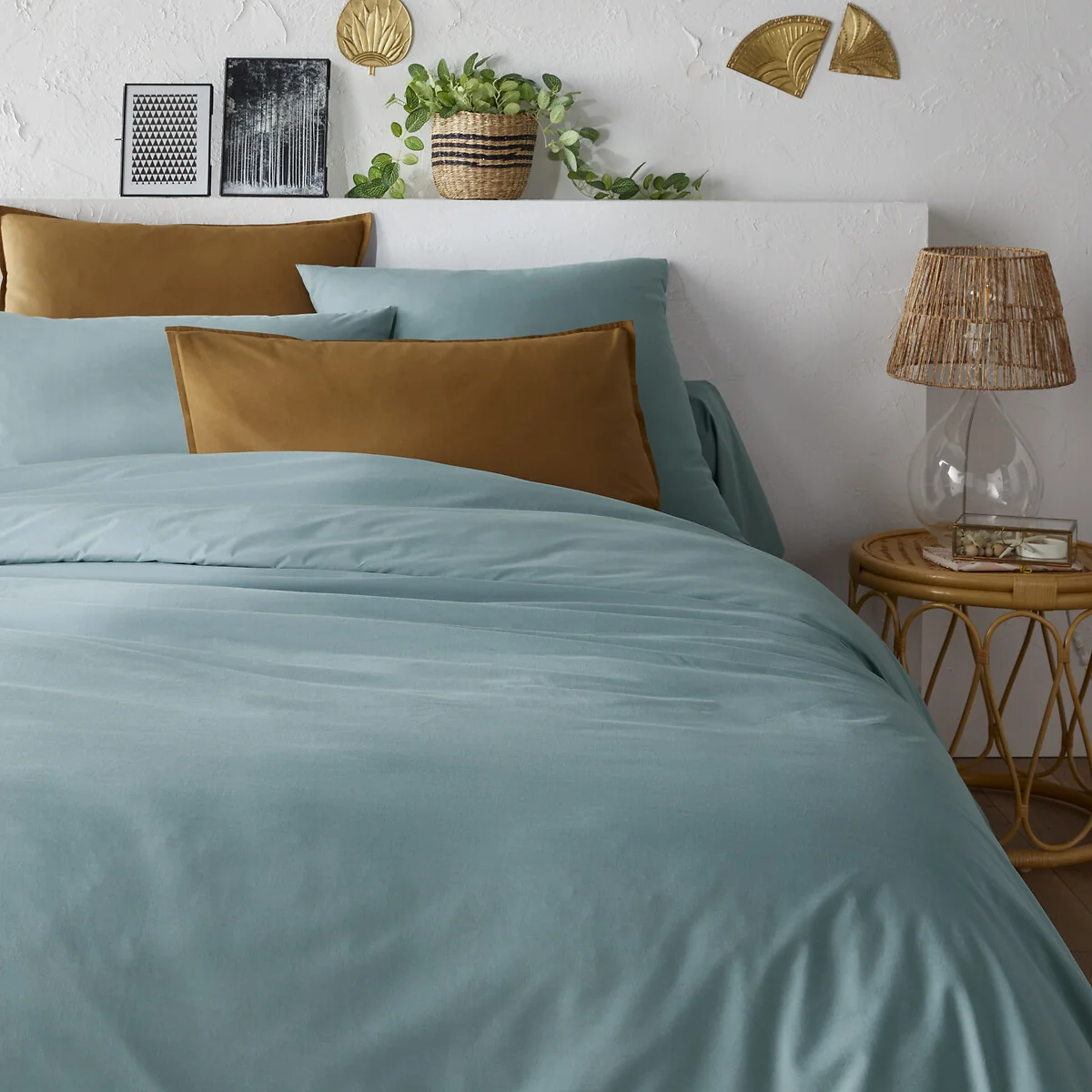 Scenario Plain Organic Cotton Percale Duvet Cover – image 1
