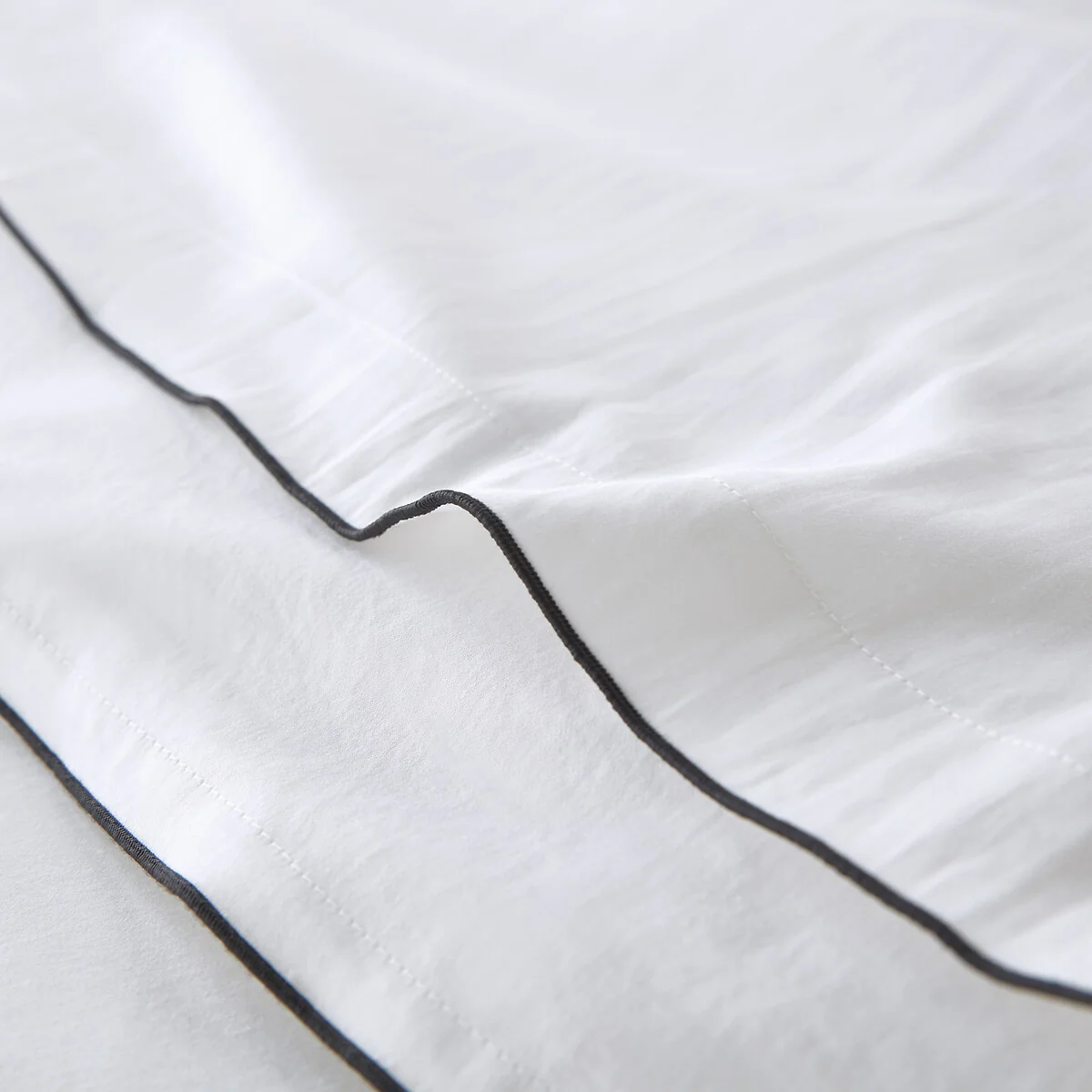Victor Plain 100% Washed Cotton Satin 300 Thread Count Duvet Cover – image 3
