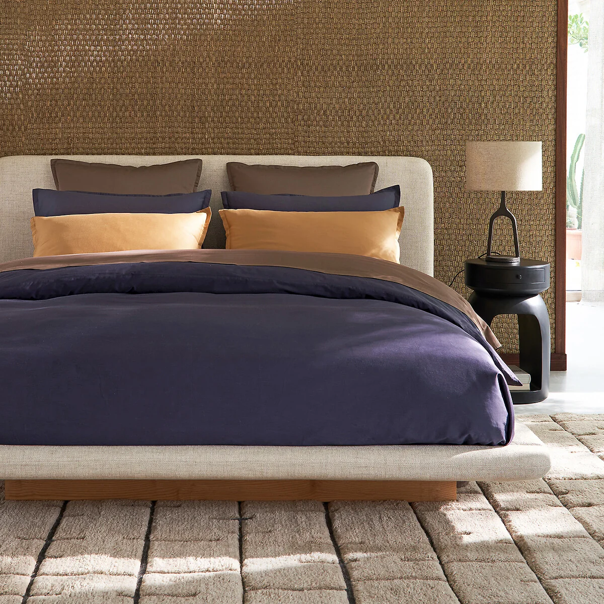 Saria Washed Cotton Sateen Duvet Cover – image 2