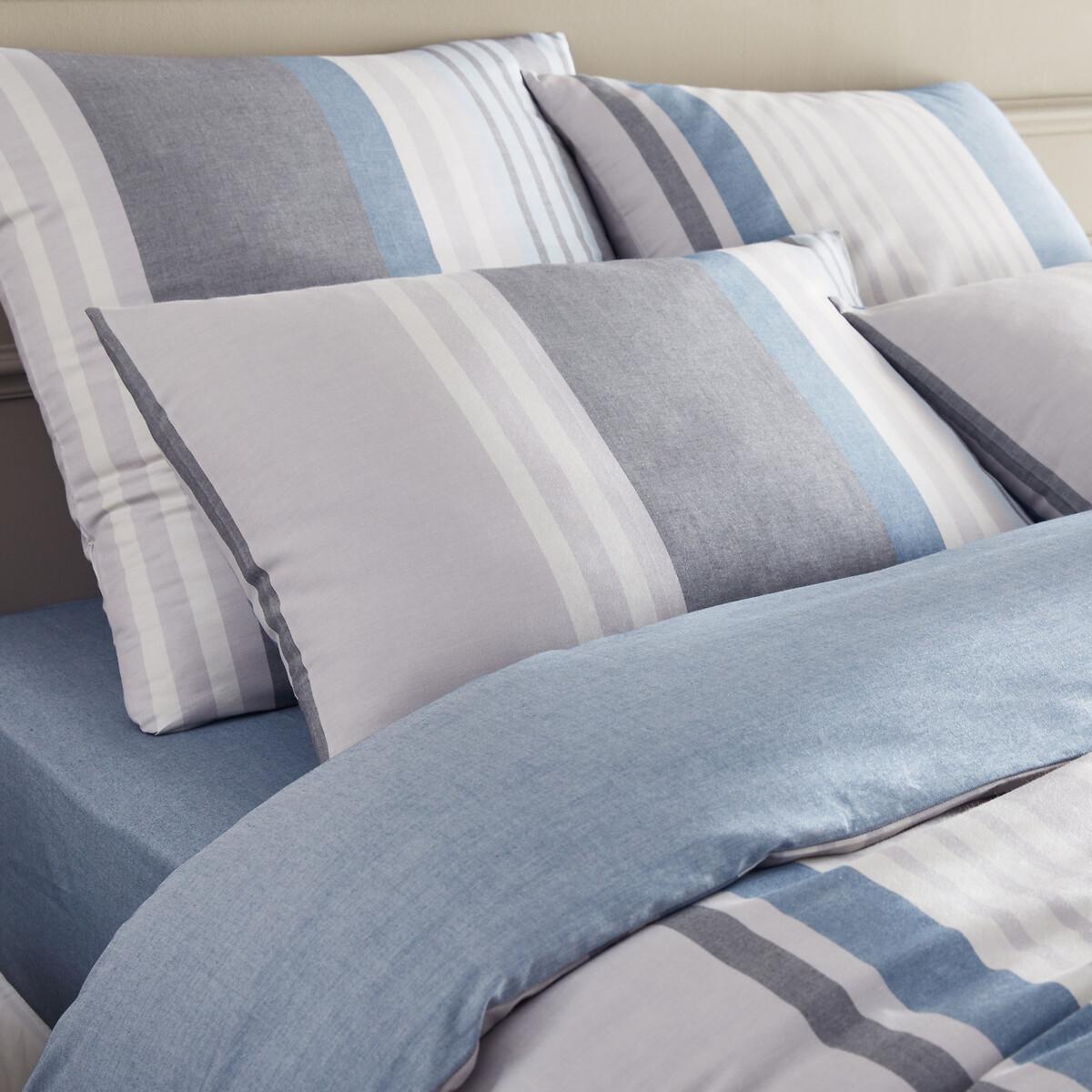 Acoledor Striped 100% Organic Cotton Percale 200 Thread Count Duvet Cover – image 2