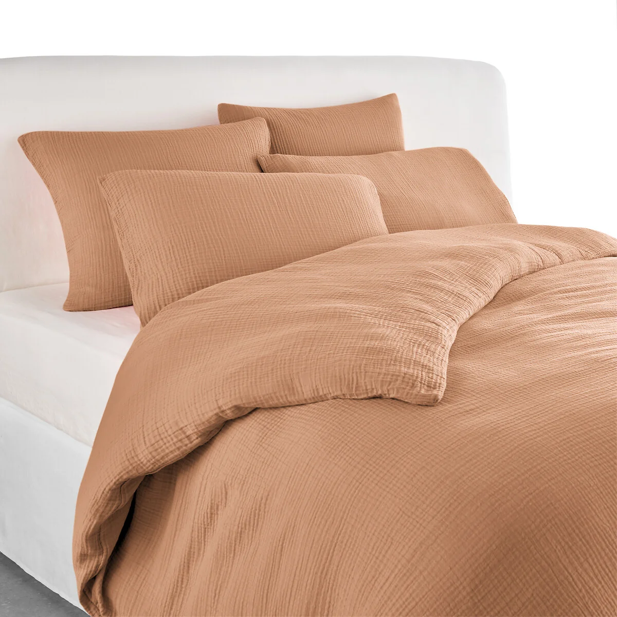 Yafa 100% Organic Cotton Muslin 200 Thread Count Duvet Cover – image 1