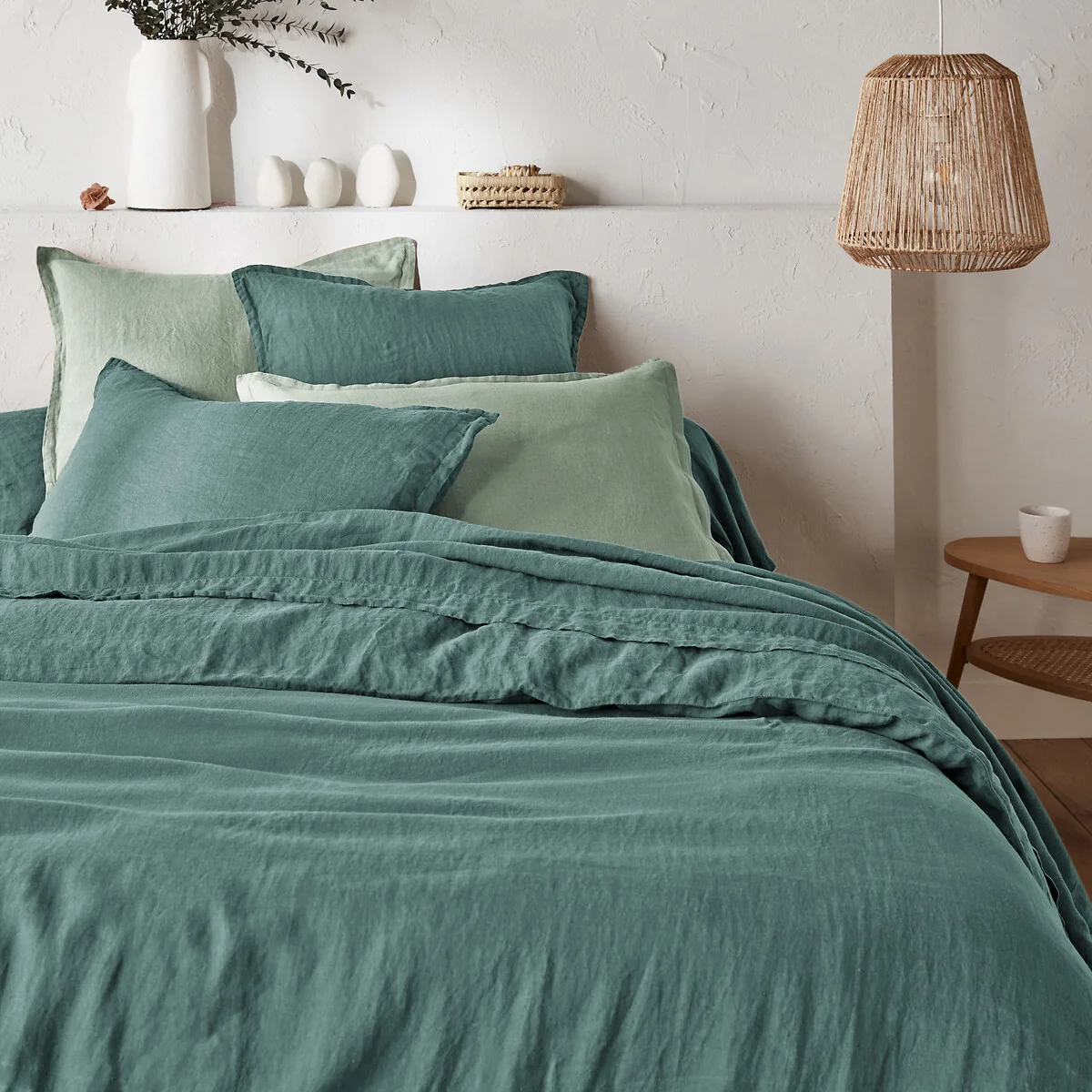 Linot Plain 100% Washed Linen Duvet Cover – image 1