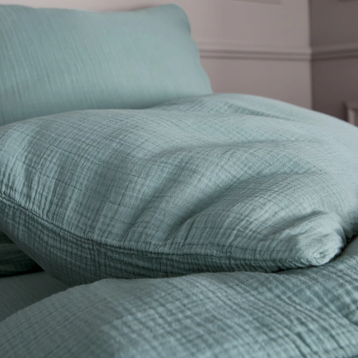 Yafa Organic Cotton Muslin 200 Thread Count Duvet Cover – image 3